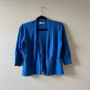 89th & Madison Vibrant Blue Cardigan